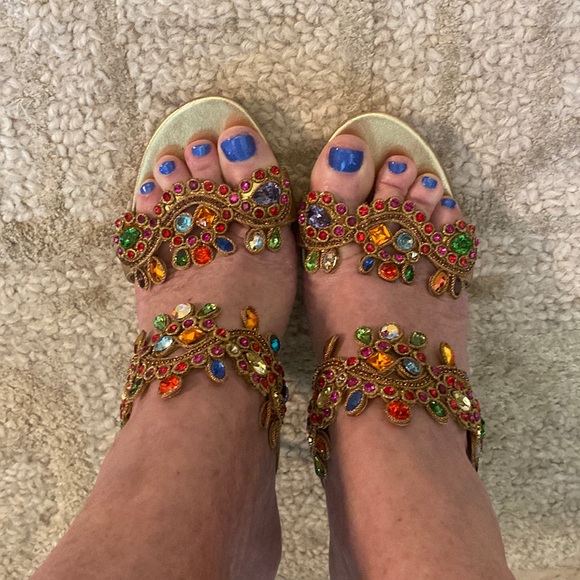 Rene Caovilla Heels (proceeds go to charity  NAMI on this item) - Picture 1 of 11